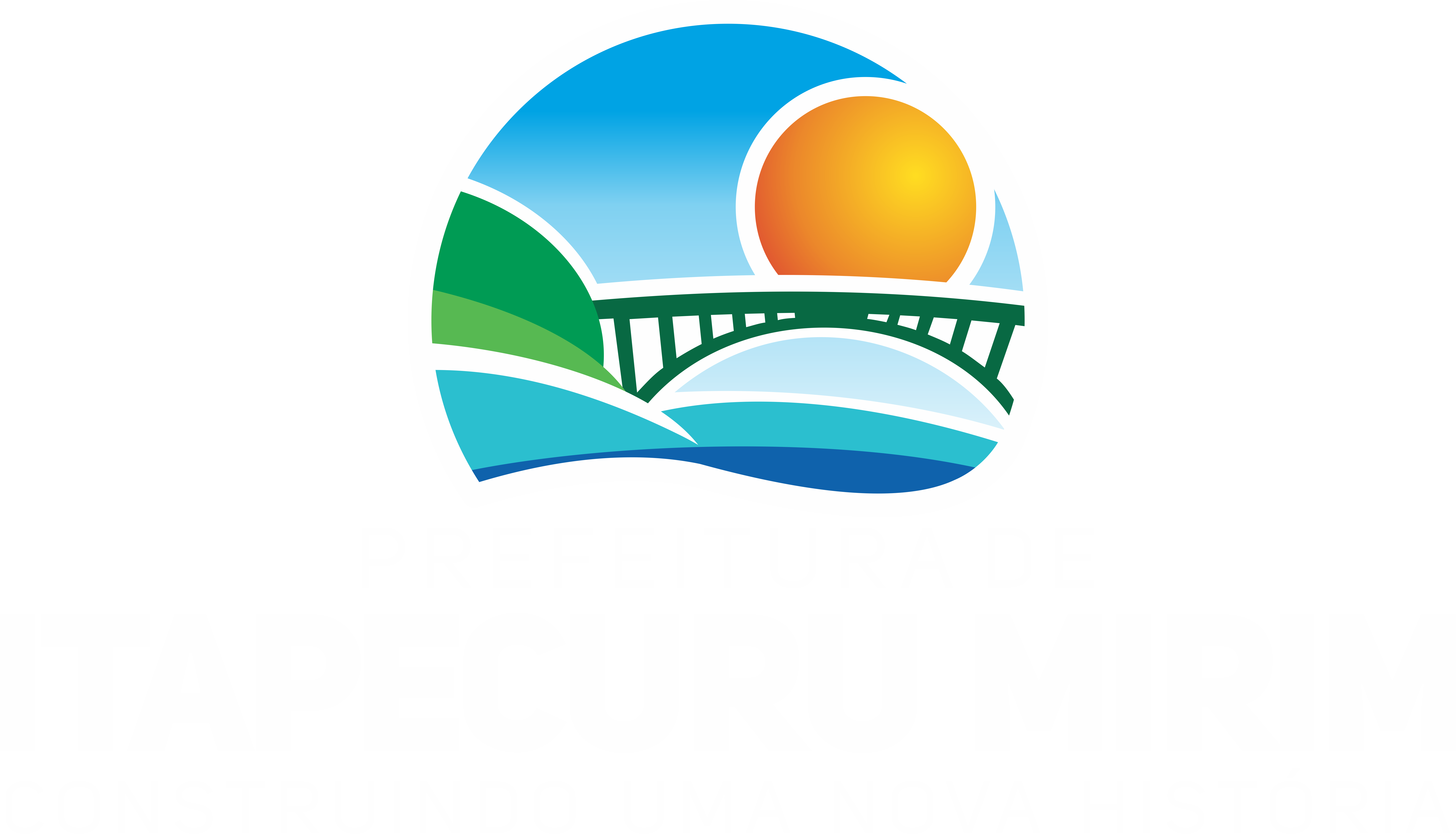Brasão da Prefeitura de Itapecuru Mirim, com a ponte sobre o rio Itapecuru